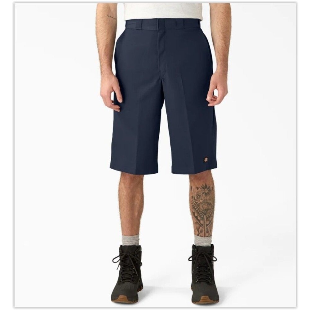 Men's Dickies Multi Use Pocket Shorts Regular Fit Navy Blue Size 44
